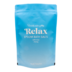 WellbeingMe Epsom Bath Salts Bundle (4 x 1kg) | Glow, Relax, Renew & Unwind
