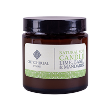 Load image into Gallery viewer, Natural Mandarin, Lime & Basil Candle - Natural Soy Candle
