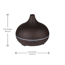 Load image into Gallery viewer, WellbeingMe - Electric Essential Oil Diffuser in Dark wood effect 
