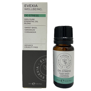 De-Stress - Sweet Basil, Geranium & Coriander Pure Essential Oil Blend 10ml