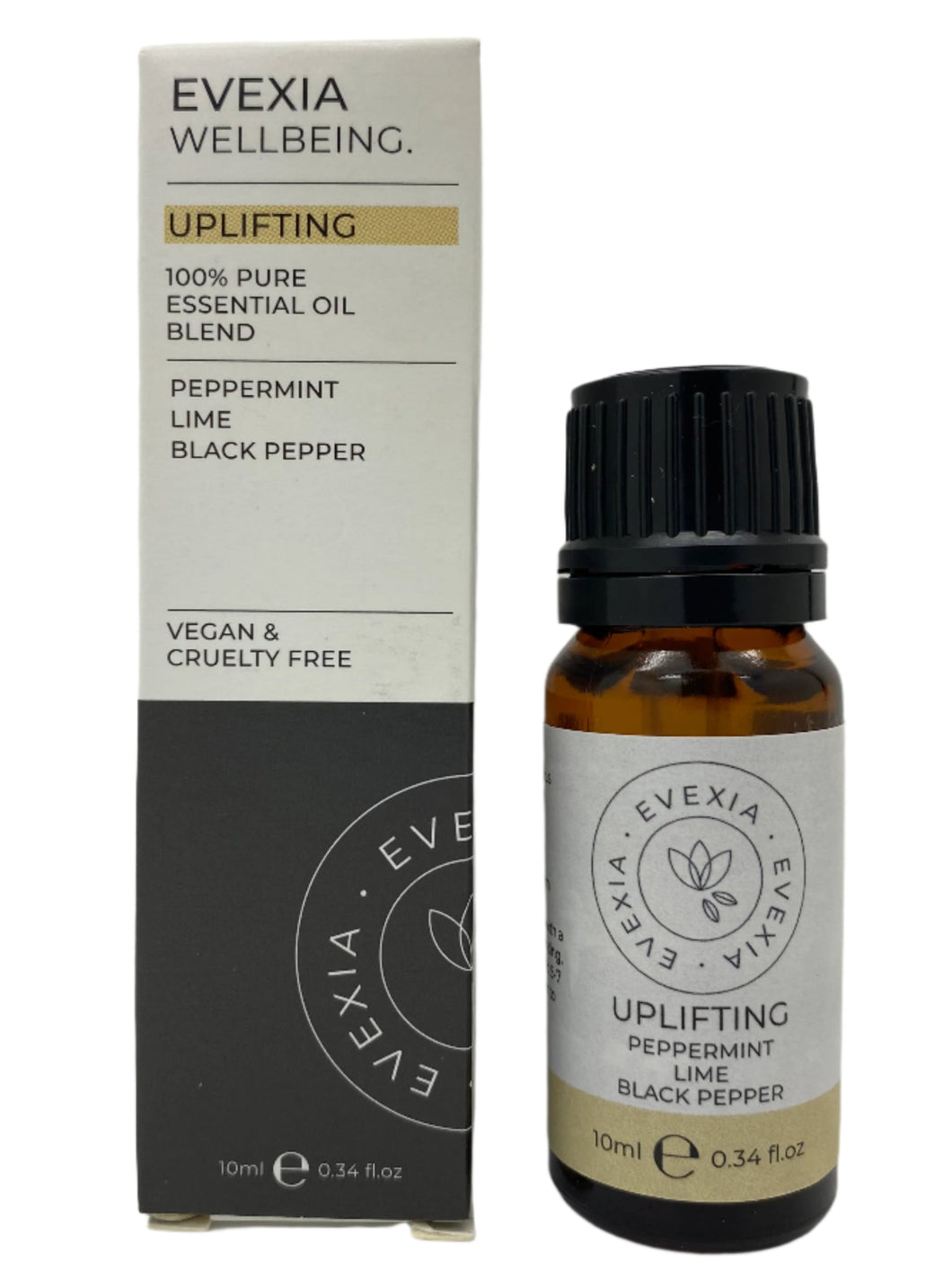 Uplifting - Peppermint, Lime & Black Pepper Essential Oil Blend 10ml