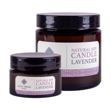 Load image into Gallery viewer, Celtic Herbal - Lavender Natural Soy Candles
