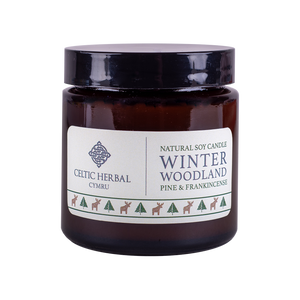 Winter Woodland Candle with Pine & Frankincense - Natural Soy Candle