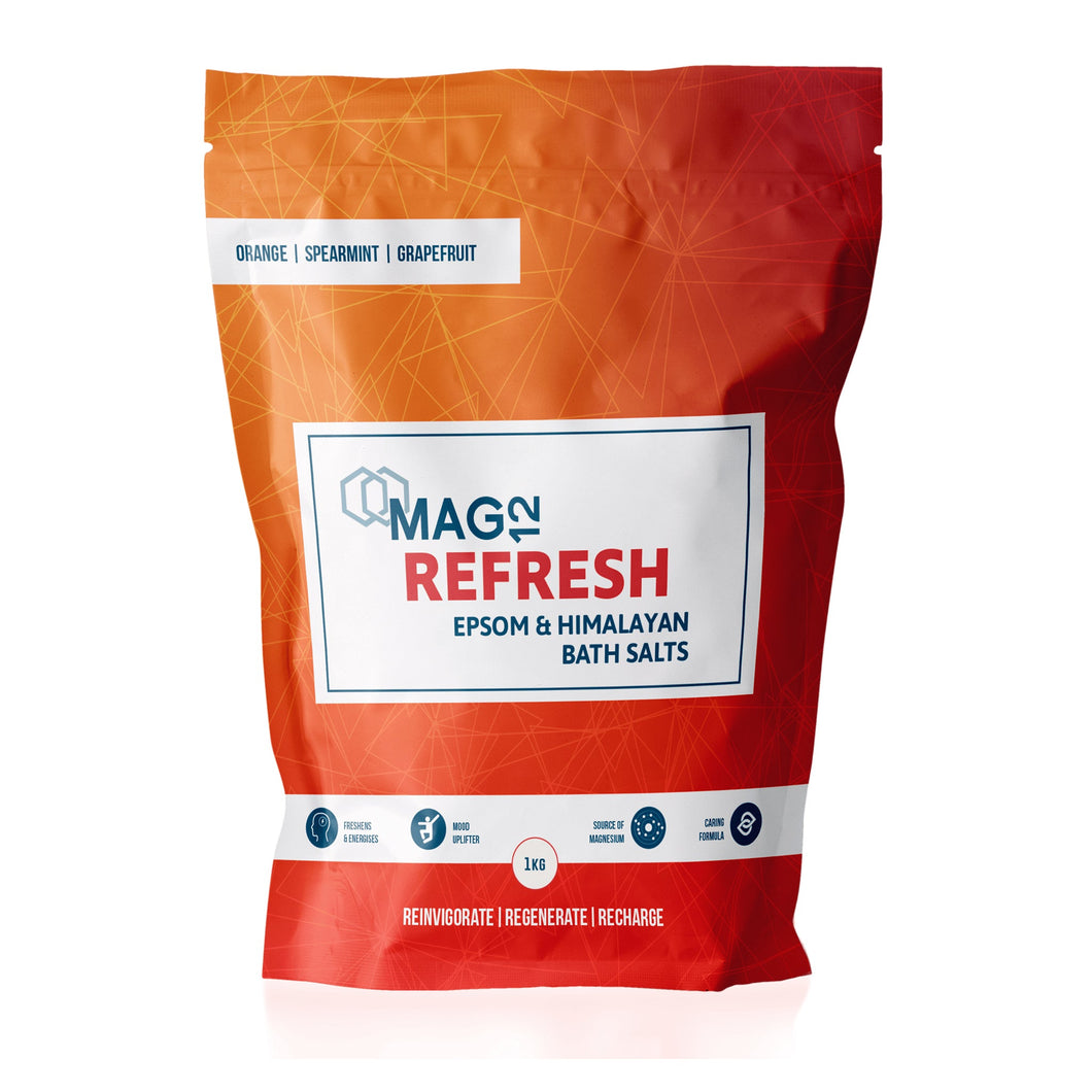 Refresh Epsom Bath Salts with Orange, Spearmint & Grapefruit 1kg