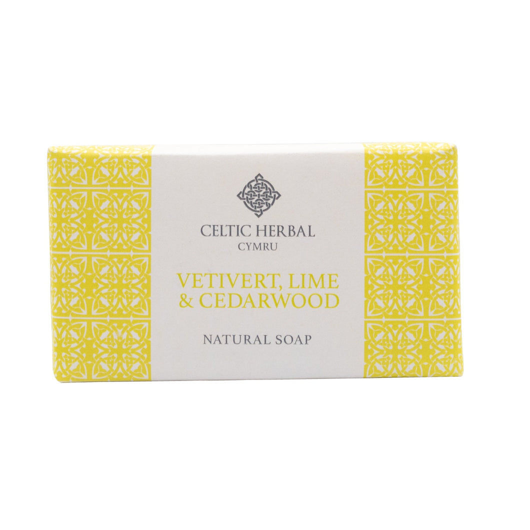 Vetivert, Lime & Cedarwood Soap 100g