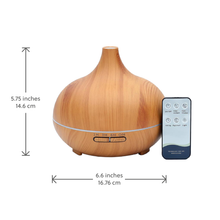 Load image into Gallery viewer, Electric Essential Oil Diffuser for aromatherapy at home - Light Wood effect - UK Plug
