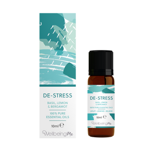 WellbeingMe - De-Stress - Basil, Lemon & Bergamot Essential Oil Blend 10ml